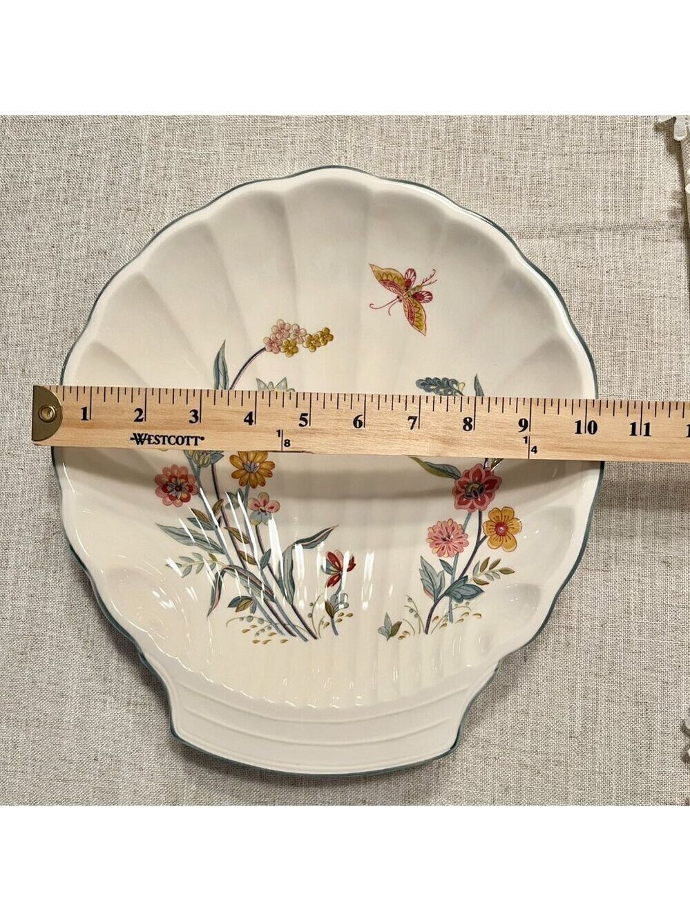 Jahuin by Andrea Vintage Ceramic Seashell Platter by Andrea - Picture 4 of 8